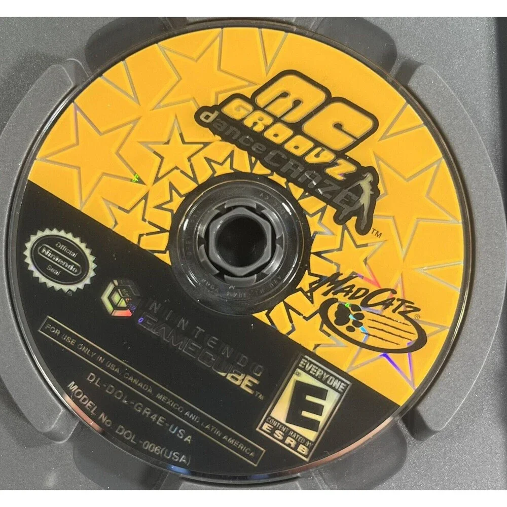 MC Groovz Dance Craze Nintendo GameCube, 2004 Complete with Manual Tested